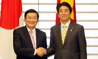 Staatspräsident Truong Tan Sang empfängt den japanischen Landwirtschaftsminister Haysashi Yoshimasa